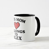 Gepersonaliseerde "Deze moeder behoort tot" Mok - (Voorkant rechts)