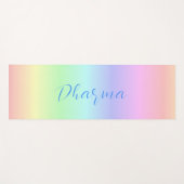 Gepersonaliseerde Dharma heldere regenboog kleuren Yogamat (Voorkant (horizontaal))