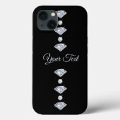 Gepersonaliseerde diamanten Case-Mate iPhone case (Achterkant)