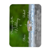 Gepersonaliseerde diamanten verlovingen ring magneet (Verticaal)