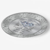 Gepersonaliseerde Diamond 60th Jubileum Papier Bor Papieren Bordje (Gekanteld)