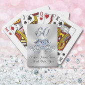 Gepersonaliseerde Diamond Jubileum Party Favoriete Pokerkaarten
