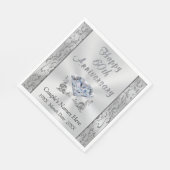 Gepersonaliseerde Diamond Jubileum servetten, prac Servet (Hoek)