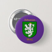 Gepersonaliseerde Diaz Historisch Schild Ronde Button 5,7 Cm (Voorkant /achterkant)