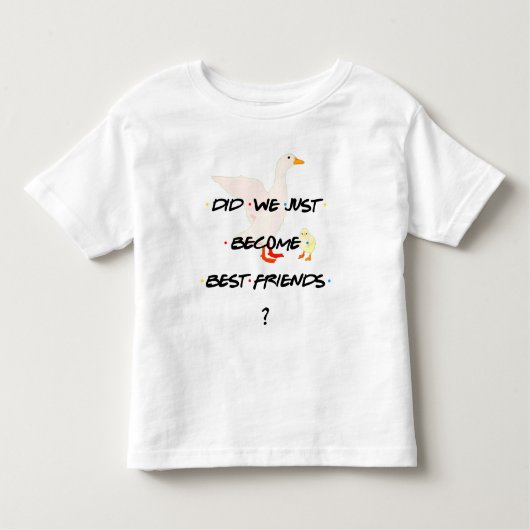 GEpersonaliseerde DID WE WORDEN NET DE BESTE FRIEN Kinder Shirts (Voorkant)