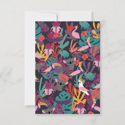 Gepersonaliseerde dieren Notecards Bedankkaart (Achterkant)