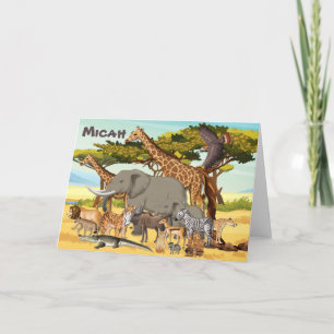 Gepersonaliseerde dieren van Afrika Kaarten