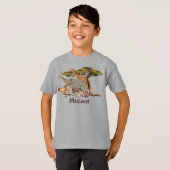 Gepersonaliseerde dieren van Afrika T-shirt (Voorkant volledig)