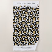 Gepersonaliseerde Dierenprint Strandlaken (Voorkant)
