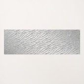 Gepersonaliseerde Dierenprint Zilveren Glitter Gla Yogamat (Achterkant (horizontaal))
