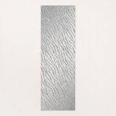 Gepersonaliseerde Dierenprint Zilveren Glitter Gla Yogamat (Achterkant)