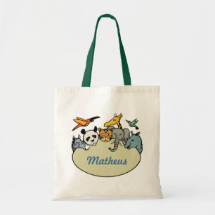 gepersonaliseerde dierentuindieren tote bag