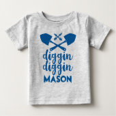 Gepersonaliseerde Diggin Blauw en Grijs (Voorkant)