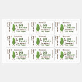 Gepersonaliseerde dille augurken grappige komkomme labels (Vel)