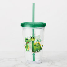 Gepersonaliseerde Dino Acryl Bekerk
