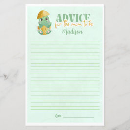 Gepersonaliseerde Dino advies voor moeder Baby sho