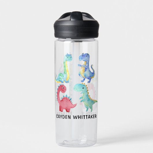 Gepersonaliseerde Dino Collage Drinkware Waterfles