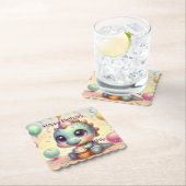 Gepersonaliseerde Dino Delight Paper-Onderzetters Kartonnen Onderzetters (Insitu)