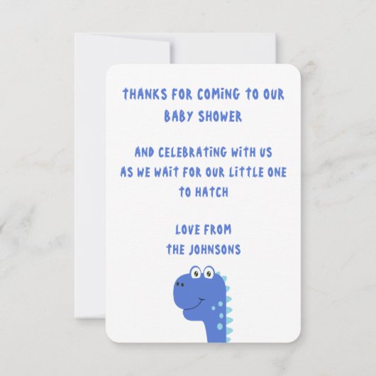 Gepersonaliseerde Dinosaur (Achterkant)