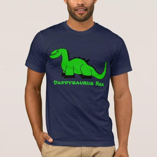 Gepersonaliseerde Dinosaur Adult T-Shirt voor mann (Voorkant)