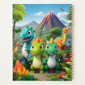 Gepersonaliseerde Dinosaur Adventure Planner met C (Achterkant)