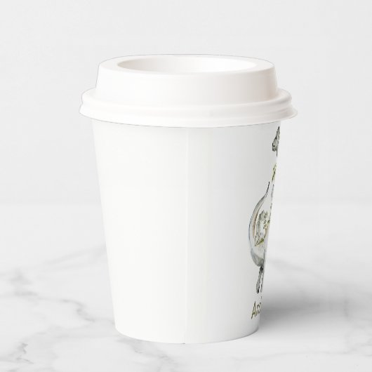 Gepersonaliseerde Dinosaur Birthday Party Papieren Bekers (Rechts)