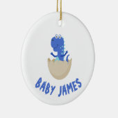 Gepersonaliseerde Dinosaur Keramisch Ornament (Rechts)