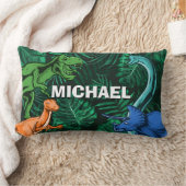 Gepersonaliseerde Dinosaur Kinder Dino Jurassic Tr Kussen (Deken)