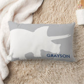 Gepersonaliseerde Dinosaur Lumbar Pillow Dino Deco Kussen (Deken)