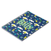 Gepersonaliseerde Dinosaur Notitieboek (Linkerzijde)