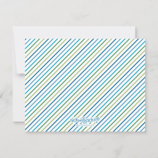 Gepersonaliseerde Dinosaur Notitiekaartje (Achterkant)