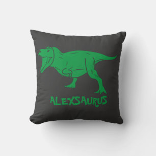 Gepersonaliseerde Dinosaur Pillow, Gift for Kids Kussen