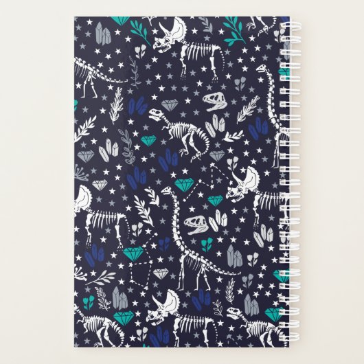 Gepersonaliseerde Dinosaur Planner voor Kinderen (Achterkant)