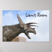 Gepersonaliseerde Dinosaur Poster (Voorkant)