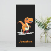 Gepersonaliseerde Dinosaur Rex Bladwijzer (Staand voorkant)