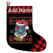 Gepersonaliseerde Dinosaur Santa T-Rex Ugly Kerstm