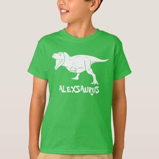 Gepersonaliseerde Dinosaur-Shirten, cadeau voor ki T-shirt (Voorkant)