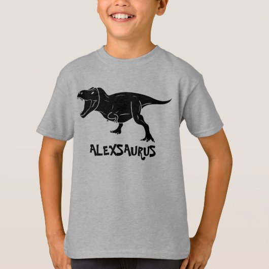 Gepersonaliseerde Dinosaur-Shirten, cadeau voor ki T-shirt (Voorkant)