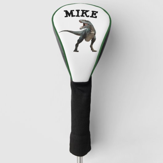 GEPERSONALISEERDE DINOSAURËN FUNNY GOLF DRIVER HOE GOLFHEADCOVER (Voorkant)