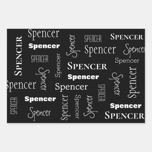 Gepersonaliseerde dinosauriërs van afgelopen dag inpakpapier vel (Voorkant 3)