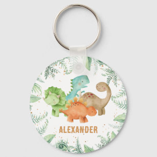 Gepersonaliseerde Dinosaurs Jurasic Wild One Sleutelhanger