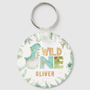 Gepersonaliseerde Dinosaurs Jurasic Wild One Sleutelhanger
