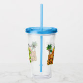 Gepersonaliseerde Dinosaurus Acryl Drinkbeker (Rechts)