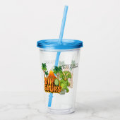 Gepersonaliseerde Dinosaurus Acryl Drinkbeker (Achterkant)