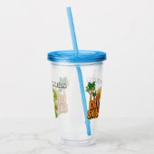 Gepersonaliseerde Dinosaurus Acryl Drinkbeker (Links)