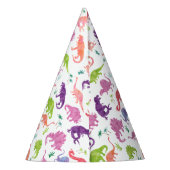 Gepersonaliseerde dinosaurus Birthday Party Patter Feesthoedjes (Achterkant)