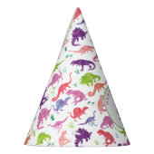 Gepersonaliseerde dinosaurus Birthday Party Patter Feesthoedjes (Links)