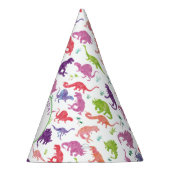 Gepersonaliseerde dinosaurus Birthday Party Patter Feesthoedjes (Rechts)