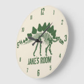 Gepersonaliseerde dinosaurus botten grote klok (Hoek)