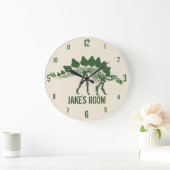 Gepersonaliseerde dinosaurus botten grote klok (Huis)